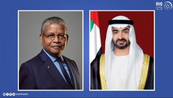 الشيخ محمد بن زايد آل نهيان ورئيس جمهورية سيشل