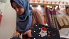 مريضات سرطان بغزة ينقلن رسائلهن للعالم على كمامات عيد الميلاد