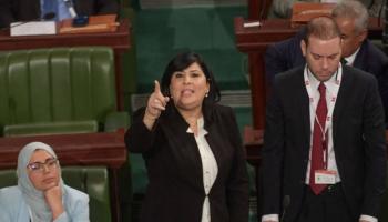 عبير موسي خلال جلسة سابقة بالبرلمان