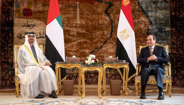 السيسي يستقبل الشيخ محمد بن زايد آل نهيان