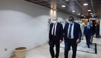 وزير التجارة والتموين المصري خلال زيارته للسودان