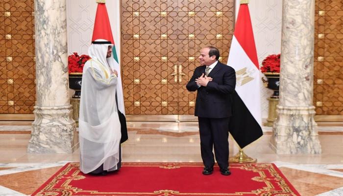 السيسي يستقبل الشيخ محمد بن زايد آل نهيان