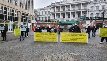 جانب من الوقفة الاحتجاجية