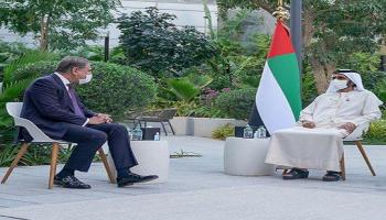 الشيخ محمد بن راشد آل مكتوم ومخدوم شاه قريشي 