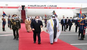 السيسي يستقبل الشيخ محمد بن زايد آل نهيان