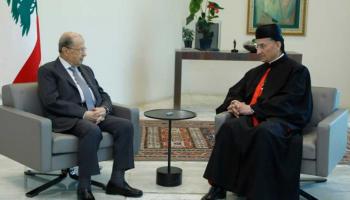 جانب من لقاء الراعي وعون