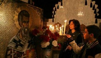 جانب من احتفالات سابقة في غزة بعيد الميلاد 