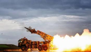 جانب من القصف الصاروخي التركي على ريف حلب