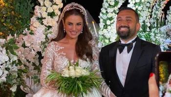 درة مع زوجها المهندس هاني سعد