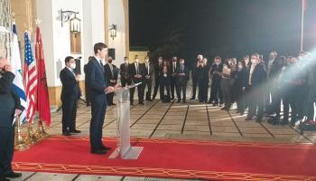 جاريد كوشنر خلال المؤتمر الصحفي المشترك بالمغرب