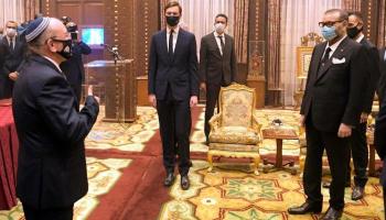 مائير بن شبات خلال لقاء عاهل المغرب الملك محمد السادس