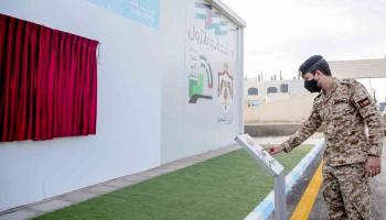 ولي العهد الأردني يفتتح المستشفى الميداني في معان