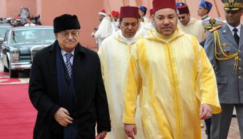 عاهل المغرب محمد السادس والرئيس الفلسطيني محمود عباس- أرشيفية