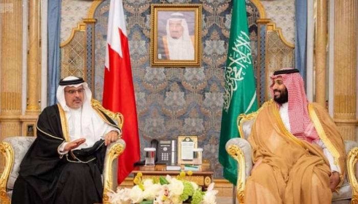 لقاء سابق بين محمد بن سلمان بن عبدالعزيز وسلمان بن حمد آل خليفة