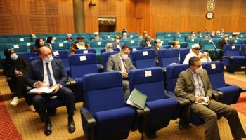 جانب من  اجتماع وفد الجنوب الليبي إلى القاهرة