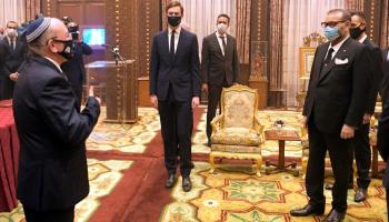 الملك محمد السادس ومائير بن شبات 