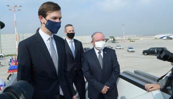 جاريد كوشنر خلال زيارته إلى إسرائيل قبل يومين