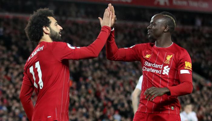 ساديو ماني مع محمد صلاح