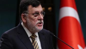فايز السراج رئيس المجلس الرئاسي الموالي لتركيا. (أرشيفية)