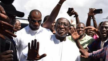 زعيم المعارضة في مالي إسماعيل سيسي خلال جولة انتخابية سابقة