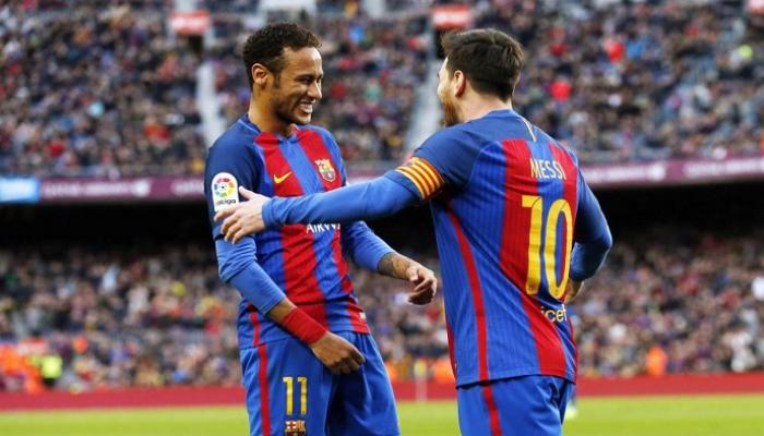 ليونيل ميسي ونيمار دا سيلفا في برشلونة