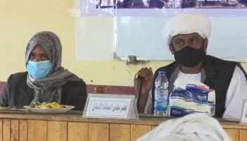 محمد الفكي سليمان والدكتورة آمنة أحمد المكي