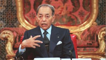 ملك المغرب الراحل الحسن الثاني 