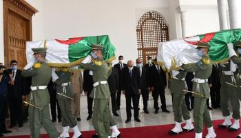 مراسم استقبال رفات شهداء المقاومة الشعبية الجزائرية - أرشيفية