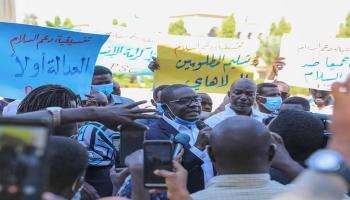  التعايشي خلال لقاء وفد تنسيقية دعم السلام بالسودان