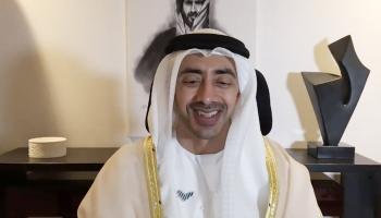 الشيخ عبد الله بن زايد خلال مشاركته في الاجتماع التحضيري للقمة الخليجية