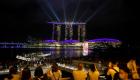 بالصور.. سنغافورة تحتفل بعرض ضوئي في رأس السنة