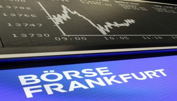 مؤشر داكس الألمانية خلال جلسة تداول في بورصة فرانكفورت- رويترز