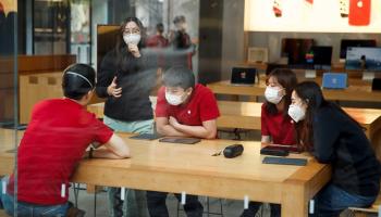 متجر Apple في منطقة للتسوق في بكين