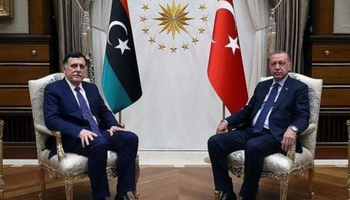 الرئيس رجب طيب أردوغان وفايز السراج