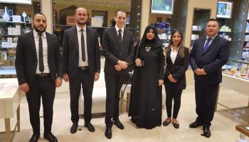 منى المنصوري في حفل الإطلاق