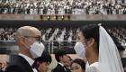 الحب في زمن "الكورونا".. زفاف جماعي بكوريا الجنوبية 