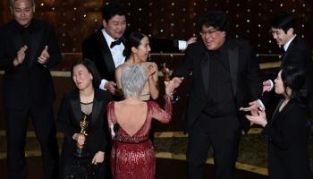 أبطال فيلم "طفيلي" في حفل الأوسكار 2020