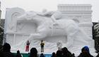 شح الثلوج يهدد مهرجان الجليد في اليابان