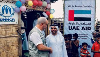 الإمارات تنفذ العديد من المشاريع الإغاثية للاجئين - أرشيفية