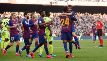 لاعبو برشلونة