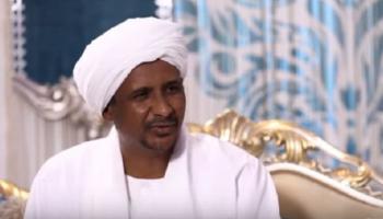 جانب من اللقاء التلفزيوني مع الفريق أول محمد حمدان دقلو