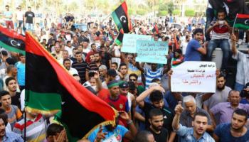 مظاهرات في بنغازي لدعم الجيش الليبي