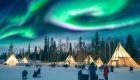 أضواء قطبية مفاجئة في فنلندا 