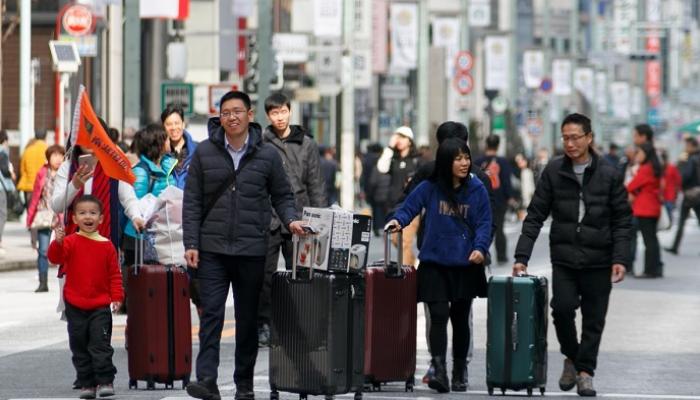 ارتفاع أعداد السائحين الصينيين في اليابان