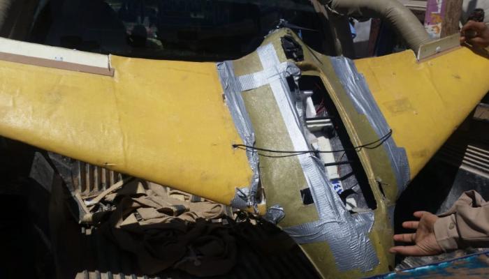 الطائرة الحوثية المسيرة التي أسقطها الجيش اليمني
