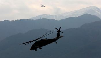 مروحيات مشاركة في مناورات اليونان والولايات المتحدة