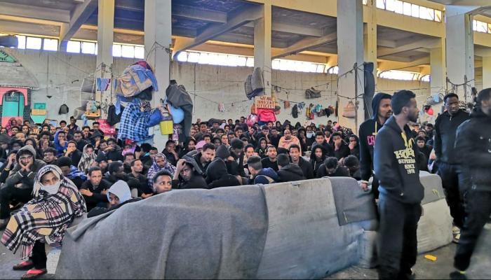 مركز لاحتجاز المهاجرين بمدينة الزنتان الليبية