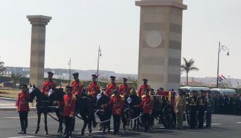 جنازة عسكرية مهيبة للرئيس المصري الراحل محمد حسني مبارك‎