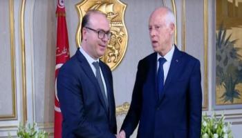 الرئيس التونسي قيس سعيد خلال لقاء سابق مع رئيس الحكومة المكلف