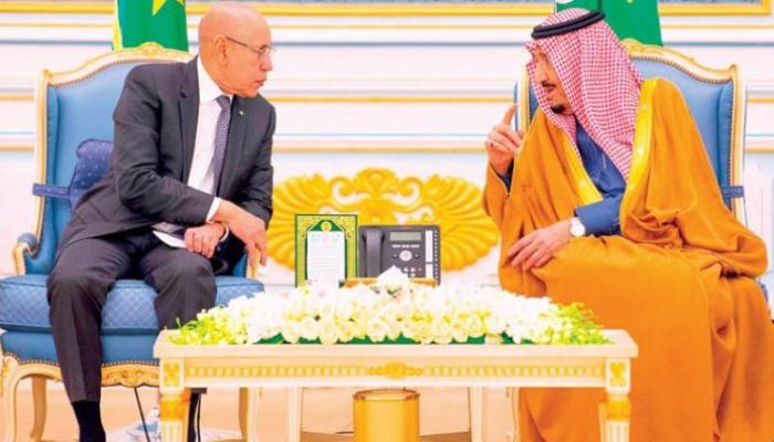 العاهل السعودي والرئيس الموريتاني